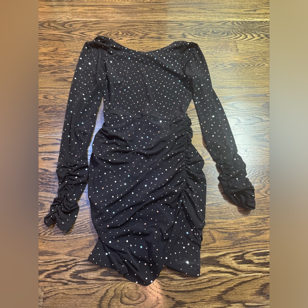 Lucy in the Sky Black Sparkly Dress Size Medium